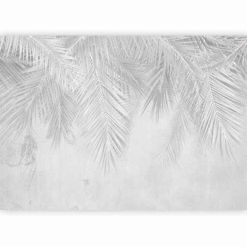 murando PREMIUM Carta da parati Foglie tropicali 400x280 cm Fotomurali in TNT Murale alla moda Decorazione da Muro XXL Poster Gigante Design Cameretta Carta per pareti Palma jungle bianco b-C-0741-a-a