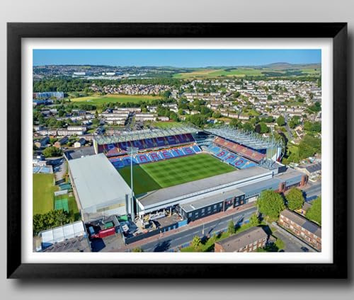 Burnley FC, Turf Moor Stadium Framed Print, The Clarets. (43cm x 33cm)