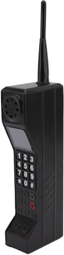 Lwuey Retro Brick Cell Phone Ornament, 90s Phone Prop, Black | Iron Brick Cellphone Model for Photography, Movie Scenes, Home or Desktop Decoration