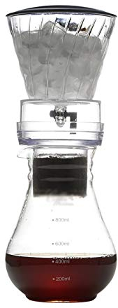 Cafetera de goteo en frío Cafetera de goteo de hielo Cafetera de goteo de hielo en frío para el hogar Tipo de goteo Máquina de café de elaboración de hielo Utensilios de café Fácil de usar (Color :