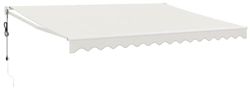 vidaXL Elektrische Markise mit Kurbel Creme 4,5x3 m