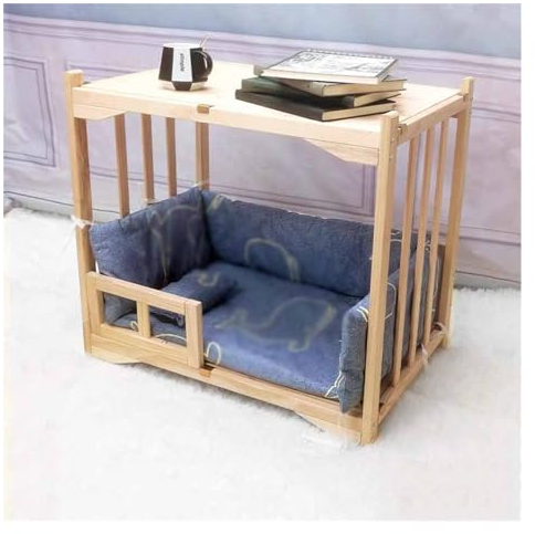 EHEIN Möbel Katzenbett Haustierbett, Freistehendes Katzenbett aus Holz for den Innenbereich, Katzensofa Haustierbedarf (Color : Style1, Size : S)