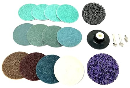 WELLERWERKZEUGE I Zubehör SET 76mm Schnellwechselsystem R Typ inkl Adapter passend für Bosch GWG + GWS 12V 10,8 roloc Druckluftschleifer mini Winkelschleifer 6+6,3mm Hazet Würth HBM KS Tools Proxxon