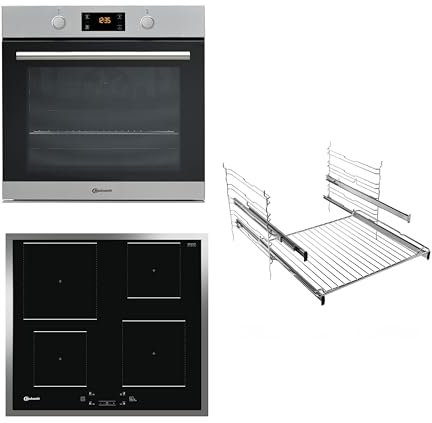 Bauknecht BAKO 366 Hydro IND - Backofen-Kochfeld-Kombination/Backofen mit Hydrolyse, 10 Funktionen/Induktions-Kochfeld/My Menu–4 Automatik-Funktionen: Kochen, Köcheln, Warmhalten, Schmelzen