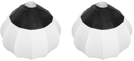 Umsoxhy 2X Modulateur de Lumière Lantern Softbox 65 cm pour Interface Bowens Idéal pour la Diffusion en Direct et L'Enregistrement Vidéo