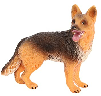 Abaodam Wolf-Hund-Modell Lebensechte Hundefigur Bonsai-hundeskulptur Miniatur-hundestatuen Miniaturen Autodekoration Miniatur-hundefiguren Simulationshundefigur Tierfiguren Plastik