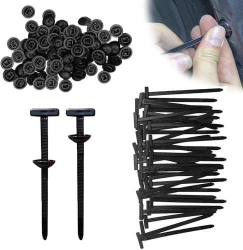 ZHITENG 100 Pièces Attache Cable Universelle Noir, Serre Cable Resistant UV, Petites Sangles de Serrage, Collier de Serrage Plastique Autobloquant Attache pour Usage Quotidien et Réparation Voiture