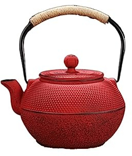 GAOJUNAN Théière et Service Théière en Fonte Vintage De 1200 ML, Japonaise pour Cuisinière Thé en Vrac