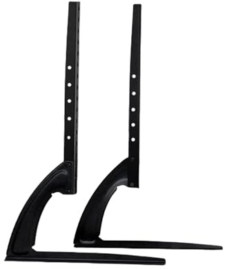 Base de soporte ajustable para televisores para 26 pantallas LED LCD de 75 pulgadas con capacidad para ahorrar espacio de hasta 88 libras