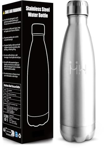 Baramumu Gourde Isotherme 750 ML, Anti-Fuite, Bouteille Isotherme, sans BPA, Gourde INOX, 24h Froid & 12h Chaud, Thermos, Bouteille d'eau pour Randonnée, Sport, Fitness, Gym, Acier Inoxydable