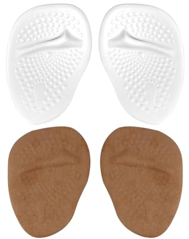 Ciieeo 2 Paar High Heel Vorfußpolster aus Verdicktem Silikongel Anti Rutsch Fußpolster für High Heels Flats und Stiefel Fußschutz bei Schmerzen und Blasen