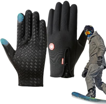 Kallväderhandskar,Vinterhandskar Vindtäta vinterhandskar för män kvinnor | Termiska snowboardhandskar, pekskärmssnöhandskar för män Kvinnor Utomhusskidåkning Cykling