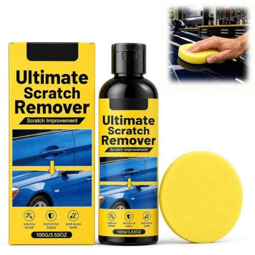 Scratch Remover,Ultimate Scratch Remover,Nano Car Scratch Remover Kit,Quick Repair Scratches and Restore Shine,All Paint Colors Polishing Kit (100ML)