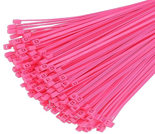 KafTon Fluorescent Pink Cable Ties Pack of 100 (370mm x 4.8mm)