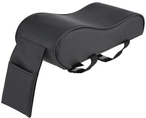 OUKENS Armlehnenkissen, Universal Leder Auto Armlehnenpolster Memory Foam Automatenmatten mit Handytasche