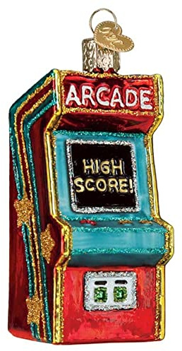 Old World Christmas Arcade Game Glass Blown Ornament for Christmas Tree, Handcrafted Holiday Decoration, Games Collection