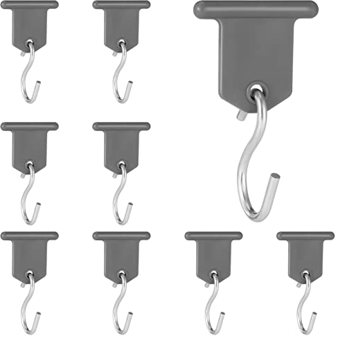 AUXSOUL 9 Pcs Markisenhaken, Kederleiste Haken, RV Markisenhaken, Wohnwagen Zubehör Kederleisten S Hook Set für Wohnmobil, Wohnwagen, Party, längere Markise,Innen- und Außendekoration