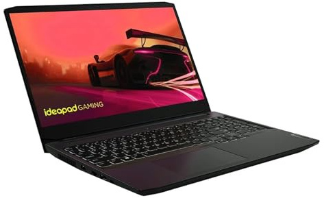 Lenovo IdeaPad Gaming 3 Ordinateur portable : Ryzen 5 5600H, RTX 3050 Ti, 256 Go SSD, 8 Go de RAM, écran Full HD 120 Hz, Windows 11 Noir