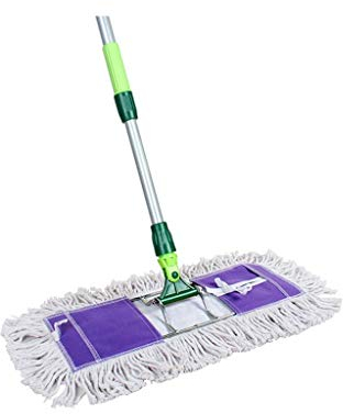 Lavapavimenti in Cotone di Classe Industriale Asciutto per attirare Sporco, Polvere o Pulire Pavimenti in Legno, Ufficio,