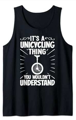 Einrad Fahrrad Lustiges Training Lernen Radfahren Tank Top