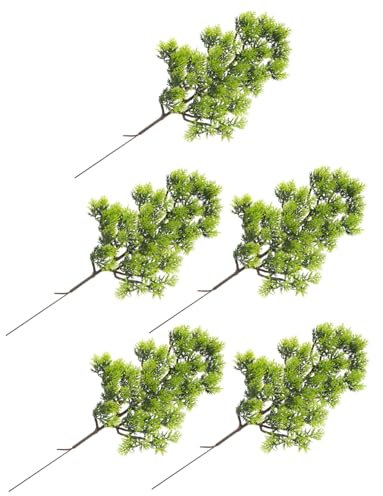 Zerodeko 5St Simulierte Kiefernblätter kleine Tannenzweige konservierter Eukalyptus Ornament Pflanzendekor Lieferungen für Pflanzenarrangements Tannennadel- Thuja Tannennadeln Anlage