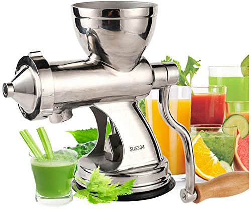 Vetegräsjuice i rostfritt stål, spiralformad Slow Fruit Wheatgrass Grönsaksapelsinjuicepress, för alla sorters grönsaker Frukt