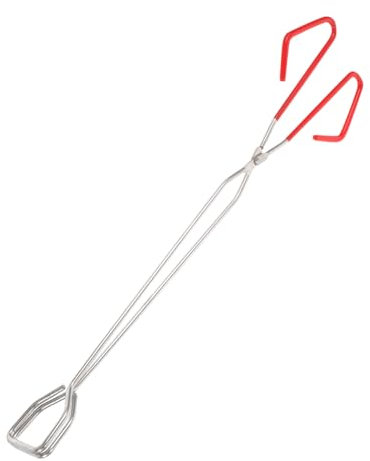 Kisangel Verlängerte Kaminzange Aus Edelstahl Holzscheitpinzette Für Camping Grillen Und Den Einsatz