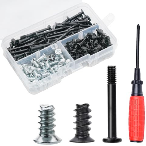 Nivithi Assortiment de 150 vis pour ordinateur, kit de vis longues et courtes pour montage de ventilateur de boîtier PC, 30 mm et 10 mm.
