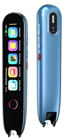 X12 Pen Scanner Reader, 55 Languages OCR Digital Scanning Translation Pen, Text to Speech Device, Text Excerpt, Photo Translation, Reader Pen for Dyslexia Students Adults