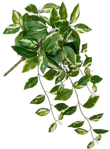 Oairse Artificial Hanging Plants Hanging Faux Pothos Vines Plants Fake Wall Plant Greenery Decor for Bedroom Bathroom Living Room Balcony Shelf Indoor Outdoor Décor