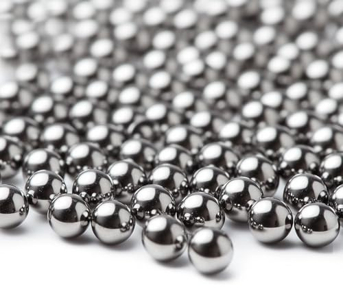 HiPicco 300pcs 5mm Bearing Balls 304 Stainless Steel G100 Precision Balls | 5mm/apr.0.2 Precision Bearing Ball, for Industrial Machinery, Automotive Applications, DIY Projects