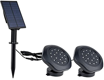 jojomis Impermeabile RGB solare stagno luci lampada subacquea all'aperto per acquario albero, 1 per 2, multi
