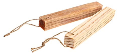 BESPORTBLE Camping Fire Starter Sticks Large Fatwood 2pcs High Resin Wooden Fire Ignition Strips for Outdoor Survival