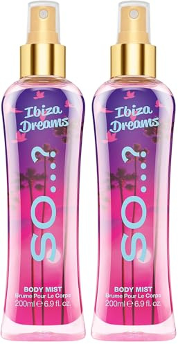So…? Summer Escapes Womens Ibiza Dreams Body Mist Fragrance Spray 200ml (Pack of 2)