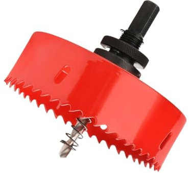 Abridor de agujeros bimetálico de mango grande, broca for carpintería de metal, placa de hierro, plástico, tubería de PVC, placa de yeso, 40-180 mm(60mm)