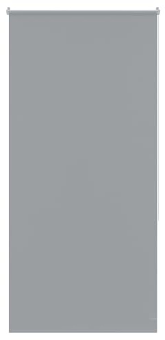Aufun Verdunkelungsrollo Thermorollo Seitenzugrollo Seitenzug Klemmrollo ohne Bohren Klemmfix (110 x 210 cm, Grau)