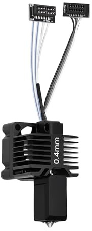 0.4mm P1S P1P Hotend Komplettset, kompletter Hot End Druckkopf mit Keramik-Heizung, Thermistor, 0.4mm gehärtete Stahldüse, Hotend Ersatz für Bambu Lab P1 Serie 3D Drucker
