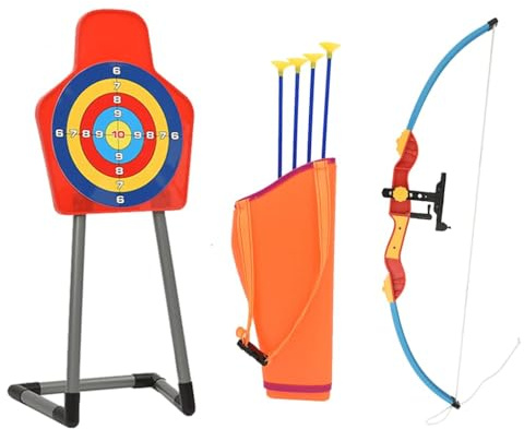 Générique Ensemble de tir à l'arc et de flèches avec Cible pour Enfants,Jeux & Jouets,Jouets,Jouets de Sport,Multicolore,1.95 KG,80358