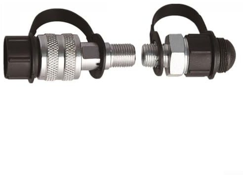 Hydraulikkupplung Zg38 Mechanische Ölleitung Schnellverbinder Set mit Kohlenstoffstahl Material Außengewinde Typ Schraubverriegelung Installation (ZG3/8)