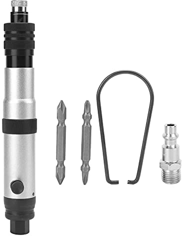 KP - 833k Avvitatore Elettrico Pneumatico, Strumento per Serraggio con Coppia Preimpostata, Avvitatore ad Aria con 2 Punte e Gancio, Design a Manico Dritto per Riparazioni di Circu (Stile americano)