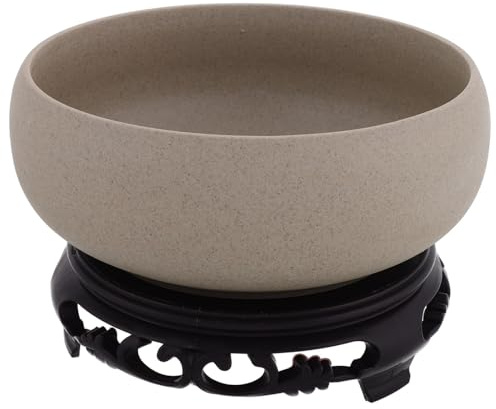 Pot de Fleurs Céramique Bol sans Trou pour Lotus et Plantes Aquatiques | Grand Volume, Usage Multifonctionnel, Décoration Intérieure, Jardinière Esthétique pour Maison et Bureau