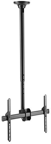 HALTERUNGSPROFI Soporte de techo extralargo, inclinable, giratorio 360°, para televisores VESA de hasta 600 x 400, 46, 47, 50, 55, 60, 63, 65, 70 pulgadas, VESA de hasta 600 x 400, ideal para LCD LED