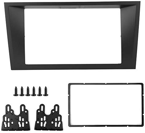 Terisass Instalación de Doble DIN Marco de Montaje de Radio estéreo para automóvil Kit de Tablero 7 Pulgadas Navegación con DVD Fascia Reproductor de CD Panel de Cubierta Ajuste para Mondeo