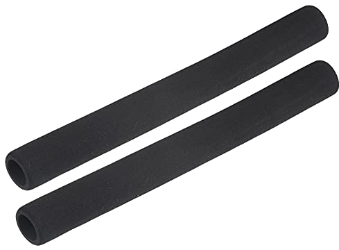 sourcing map 2 x 29.5cm Rohrisolierung Schaumstoff, Durchmesser 20mm Isolierstärke 5mm Heizungsrohr Verkleidung für Fitnessgeräte, Rohre, Handhaben (Schwarz)
