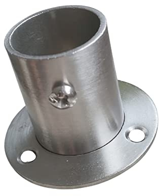 Flansch Edelstahl Flanschverbindung Wandanker Wandflansch Rohrbefestigung Halter für Rohr für Innen und Außen (25mm) 1 Stück