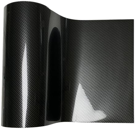Autofolie 3D 4D 5D 6D 9D Kohlefaser-Vinylfolie fürs Auto, selbstklebender Schutzaufkleber for die Motorhaube, Motorradkarosserie, DIY-Aufkleber, Zubehör Auto Folie(9D Carbon Black,30cmx150cm)