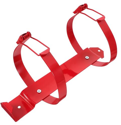KONTONTY Supporto per Fire Extinguisher Spray in Ferro Rosso da Parete per Uffici e Magazzini, Staffa Compatta Accesso Rapido per Estintore 2kg