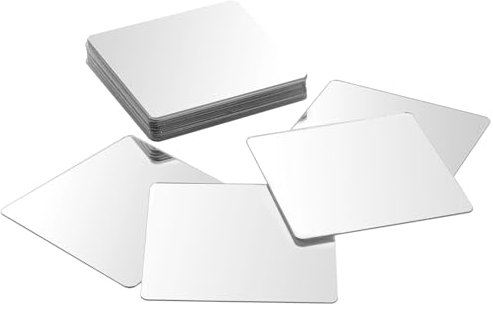 Aiyorse 2 x 2 Inch Adhesive Small Mirrors for Crafts, 20Pcs Mini Square Mirrors, Acrylic Mirror Wall Stickers for Wall and Table Decor, DIY Home Projects, Decorations, Arts and Crafts Supplies
