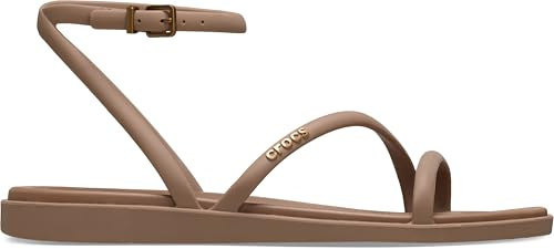 Crocs Women's Miami Ankle Strap Sandals, Milk Chocolate, 10