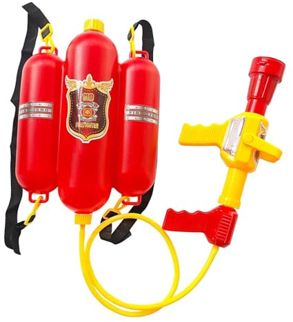 Sharplace Zaino Giocattolo per Pompiere con Spruzzatore d'Acqua, Giocattolo per Pompiere, Ideale Come per Feste, Regalo di Compleanno Estivo.